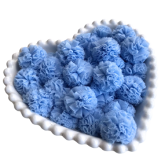 POMPOM MALHA TELINHA CORES CANDY (2.5CM) - 4 UNIDADES - comprar online