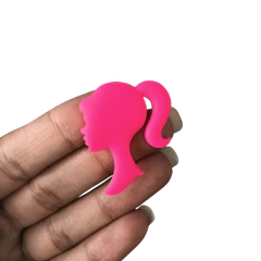 Aplique Silhueta Barbie Emborrachado - 1 unidade - comprar online