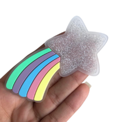 Aplique Estrela Cadente Grande Emborrachado - 1 unidade - comprar online