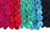 APLIQUE FLOR DE TECIDO CORES FORTES (2,5CM) - 6 UNIDADES