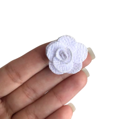 Imagem do APLIQUE FLOR DE TECIDO CORES CANDY (2,5CM) - 6 UNIDADES