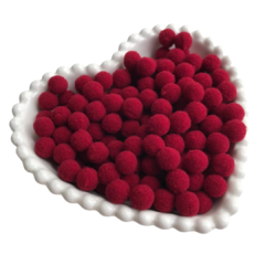 POMPOM MINI (10MM) - 100 UNIDADES - Loja da Laceira