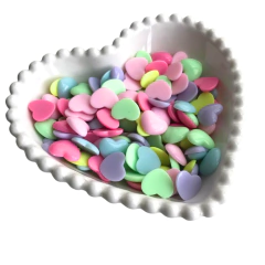 APLIQUE CORAÇÃO LISO CANDY (15MM) - 20 GRAMAS