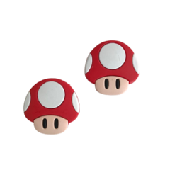 Aplique Cogumelo Toad Vermelho Super Mário Emborrachado - 1 unidade