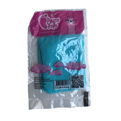 MEIA PARA ARTESANATO (AZUL TIFANY) - PASSO FOFO - 1 UNIDADE