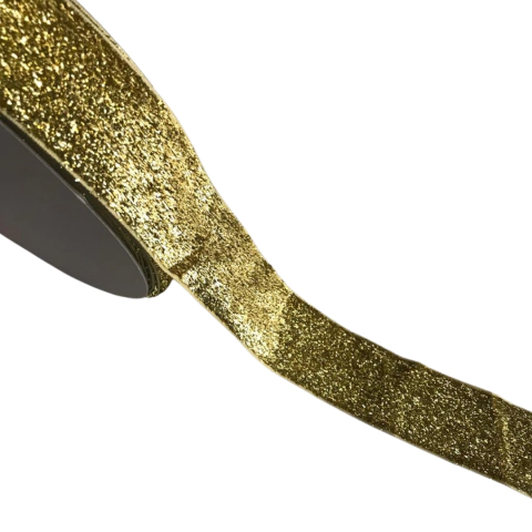 FITA GLITTER LUREX (38MM) - DOURADA - 1 METRO