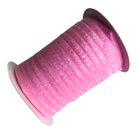 FITA GLITTER LUREX (10MM) - ROSA PRINCESA - 1 METRO