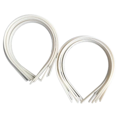 TIARA DE DENTINHO 10MM BRANCA/PRETA LEITOSA-DUZIA na internet