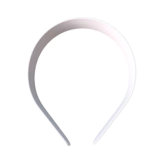 TIARA LARGA BRANCA 30MM - 1 UNIDADE