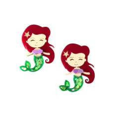 Aplique Ariel em Acrílico para Laço - 1 Unidade (Pequena Sereia)