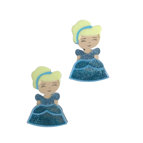 Aplique Cinderela em Acrílico para Laço - 1 Unidade