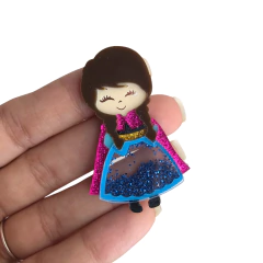 Aplique Ana em Acrílico para Laço - 1 Unidade - comprar online