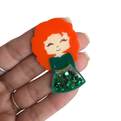 Aplique Merida em Acrílico para Laço - 1 Unidade - comprar online