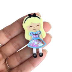 Aplique Alice em Acrílico para Laço - 1 Unidade - comprar online