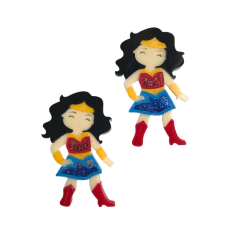 Aplique Mulher Maravilha Para Arco em Acrílico - 1 Unidade