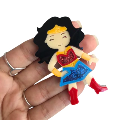 Aplique Mulher Maravilha Para Arco em Acrílico - 1 Unidade - comprar online