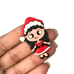 Aplique Mamãe Noel Morena Emborrachado - 1 unidade - comprar online