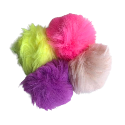POMPOM PELINHO LISO (6CM) - 1 UNIDADE