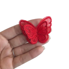 APLIQUE BORBOLETA BORDADA EM VOAL - 1 UNIDADE - comprar online