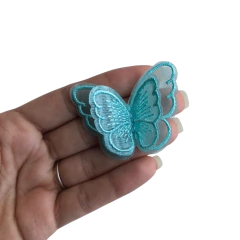 APLIQUE BORBOLETA BORDADA EM VOAL - 1 UNIDADE - loja online