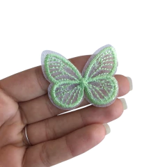 APLIQUE BORBOLETA VOAL - 1 UNIDADE - Loja da Laceira