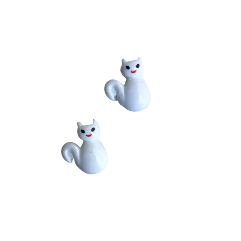 APLIQUE GATINHO BRANCO (HALLOWEEN) - 1 UNIDADE