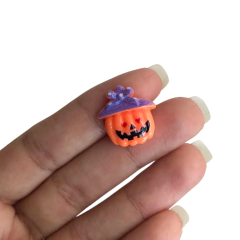 APLIQUE ABÓBORA COM CHAPÉU (HALLOWEEN) - 1 UNIDADE - comprar online