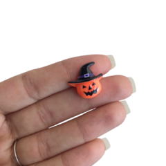APLIQUE ABÓBORA COM CHAPÉU DE BRUXO (HALLOWEEN) - 1 UNIDADE - comprar online
