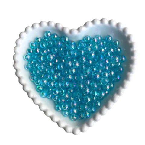 PÉROLA IRISADA COR AZUL (8MM) - 20 GRAMAS