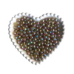 PÉROLA IRISADA COR AREIA (8MM) - 20 GRAMAS