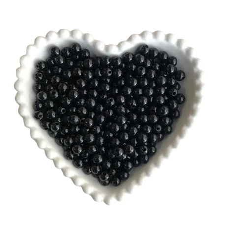 MIÇANGA BOLINHA LISA PRETA (8MM) - 20 GRAMAS