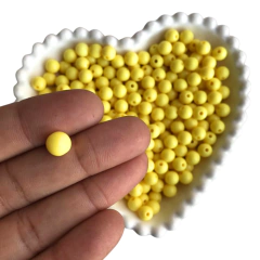 MIÇANGA BOLINHA LISA AMARELA (8MM) - 20 GRAMAS - comprar online