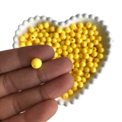 MIÇANGA BOLINHA LISA AMARELA FORTE (8MM) - 20 GRAMAS - comprar online