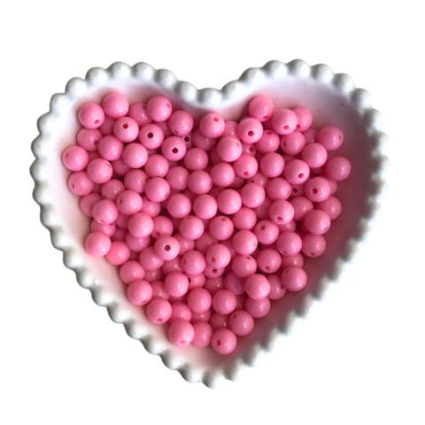 MIÇANGA BOLINHA LISA ROSA (10MM) - 20 GRAMAS