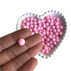 MIÇANGA BOLINHA LISA ROSA BEBÊ (10MM) - 20 GRAMAS - comprar online