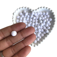 MIÇANGA BOLINHA LISA BRANCO (10MM) - 20 GRAMAS - comprar online