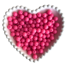 MIÇANGA BOLINHA LISA ROSA MÉDIO (10MM) - 20 GRAMAS