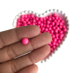 MIÇANGA BOLINHA LISA ROSA MAGENTA (8MM) - 20 GRAMAS - comprar online