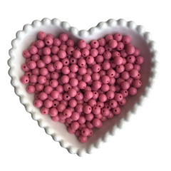 MIÇANGA BOLINHA LISA ROSA SECO (8MM) - 20 GRAMAS