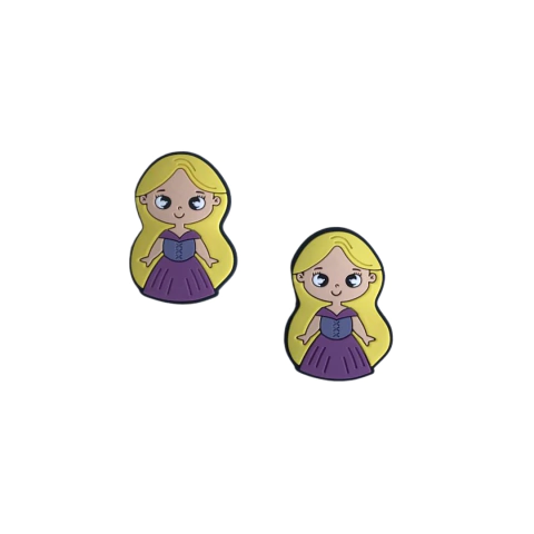 Aplique Princesa Rapunzel Corpinho Emborrachado - 1 unidade