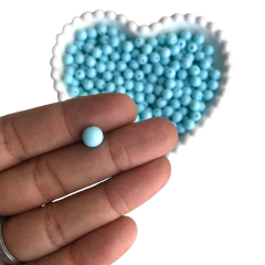 MIÇANGA BOLINHA LISA AZUL CLARO (8MM) - 20 GRAMAS - comprar online