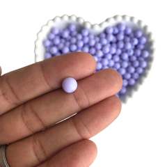 MIÇANGA BOLINHA LISA LILÁS CLARO (8MM) - 20 GRAMAS - comprar online