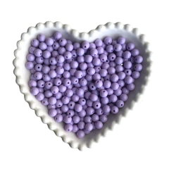 MIÇANGA BOLINHA LISA LILÁS CANDY (8MM) - 20 GRAMAS