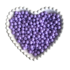 MIÇANGA BOLINHA LISA LILÁS (8MM) - 20 GRAMAS