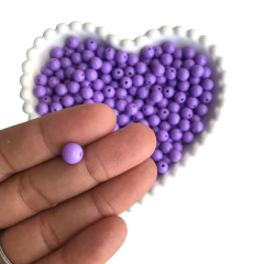 MIÇANGA BOLINHA LISA ROXO CLARO (8MM) - 20 GRAMAS - comprar online