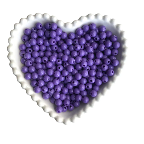 MIÇANGA BOLINHA LISA ROXO (8MM) - 20 GRAMAS