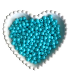 MIÇANGA BOLINHA LISA AZUL PISCINA (8MM) - 20 GRAMAS