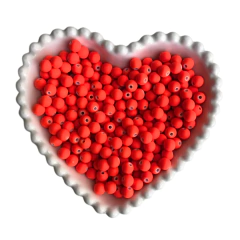 MIÇANGA BOLINHA EMBORRACHADA LARANJA NEON (8MM) - 20 GRAMAS