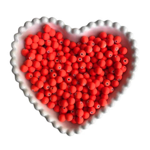 MIÇANGA BOLINHA EMBORRACHADA LARANJA NEON (8MM) - 20 GRAMAS