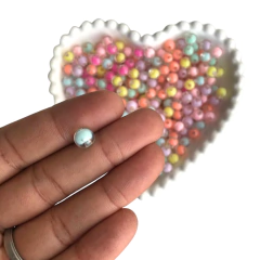 MIÇANGA BOLINHA TRANSPARENTE COM MIOLO COLORIDO (8MM) - 20 GRAMAS - comprar online